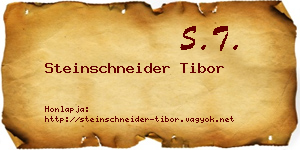 Steinschneider Tibor névjegykártya